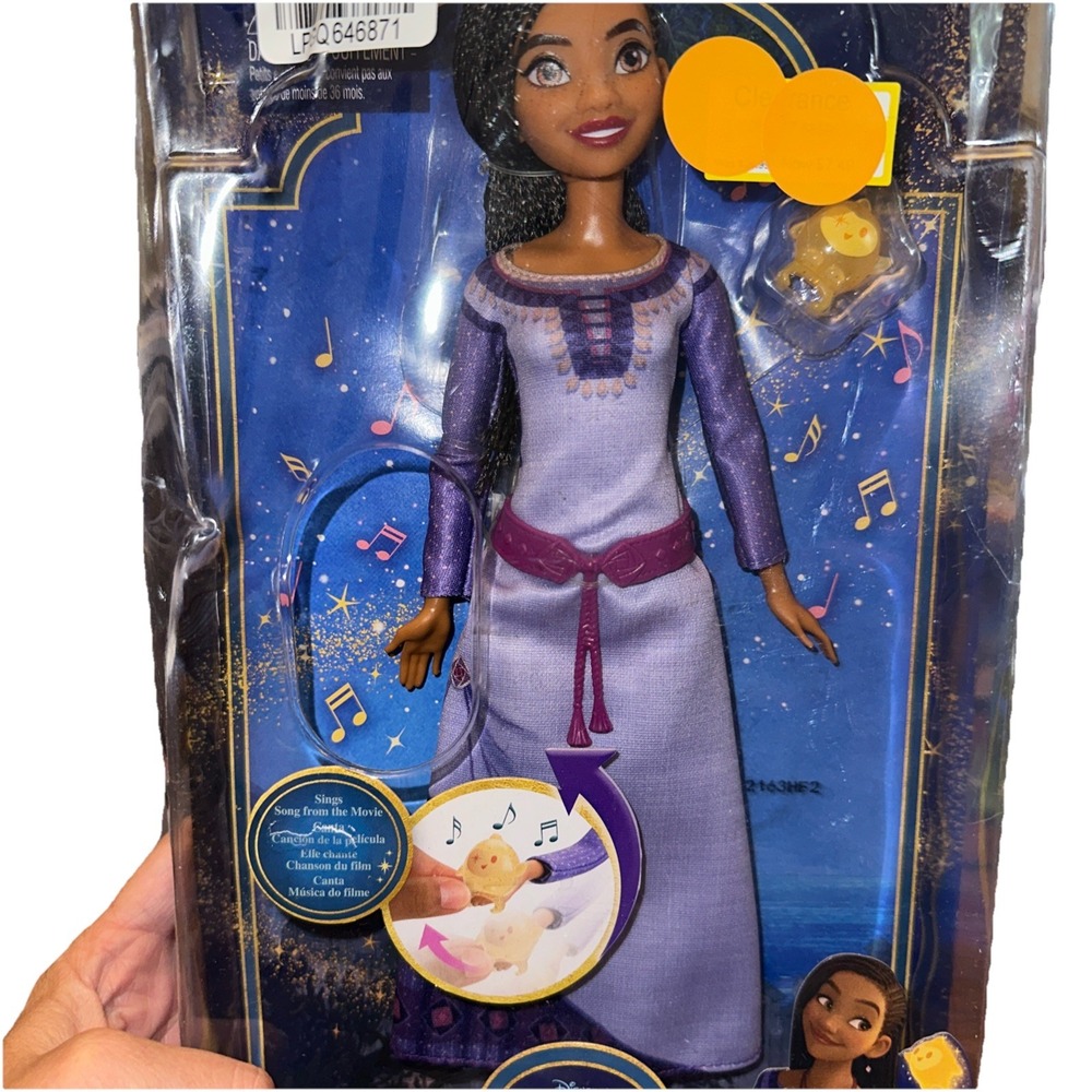 Mattel Disney's Wish Singing Asha of Rosas‎ Fashion Doll & Star Figure New